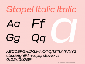Stapel Italic