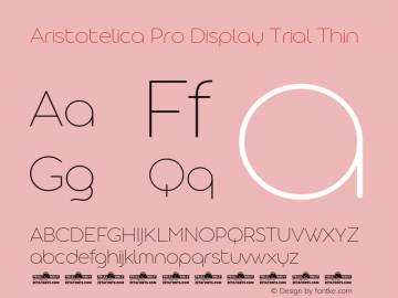 Aristotelica Pro Display Trial