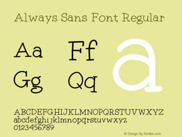 Always Sans Font