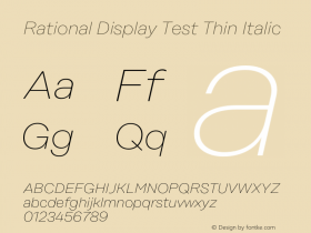 Rational Display Test