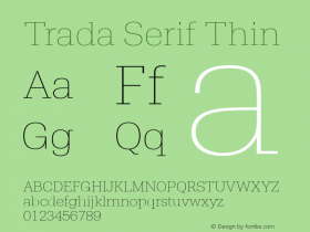 Trada Serif