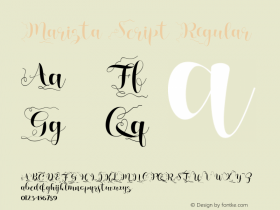 Marizta Script