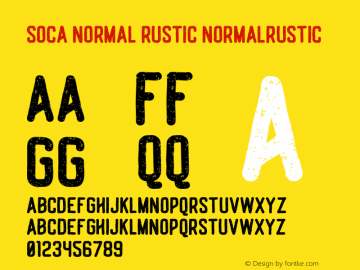 Soca Normal Rustic