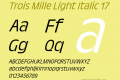 Trois Mille Light Italic