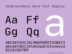 JetBrainsMono Nerd Font