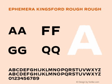 Ephemera Kingsford Rough