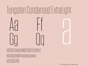 Tungsten Condensed