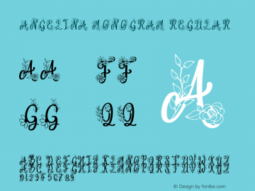 Angelina Monogram