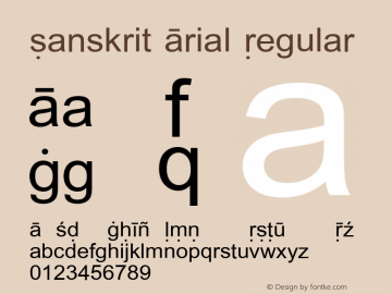 Sanskrit Arial