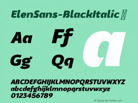 ElenSans-BlackItalic