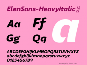 ElenSans-HeavyItalic