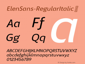 ElenSans-RegularItalic