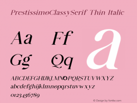 PrestissimoClassySerif