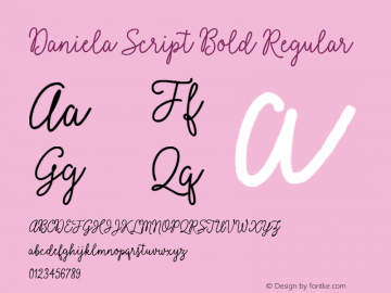 Daniela Script Bold