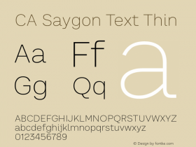 CA Saygon Text