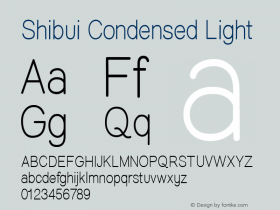 Shibui Condensed