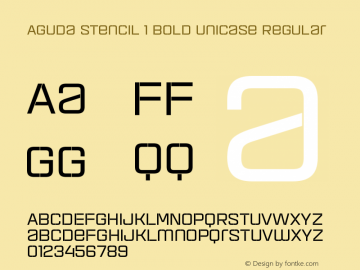 Aguda Stencil 1 Bold Unicase