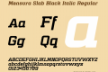 Mensura Slab Black Italic