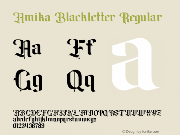 Amika Blackletter