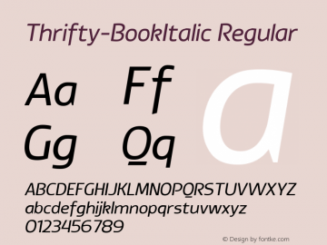 Thrifty-BookItalic