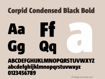 Corpid Condensed Black