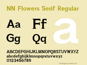 NN Flowers Serif