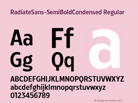 RadiateSans-SemiBoldCondensed