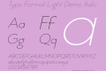 Typo Formal Light Demo