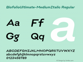 BiofolioUltimate-MediumItalic