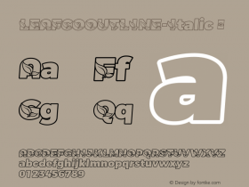 LEAFCOOUTLINE-Italic
