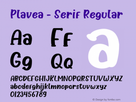 Plavea - Serif