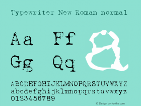 Typewriter New Roman