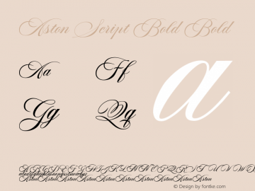 Aston Script Bold
