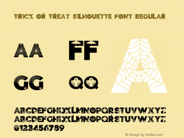 Trick or Treat Silhouette Font