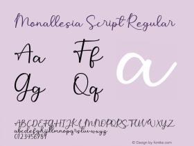 Monallesia Script