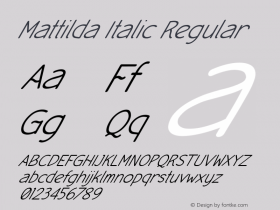 Mattilda Italic