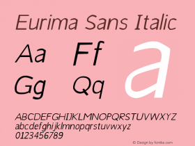 Eurima Sans