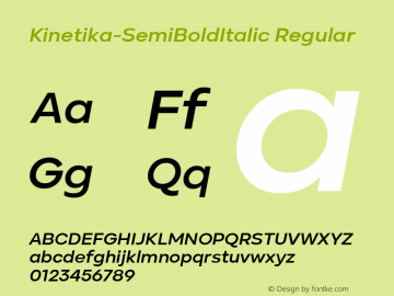 Kinetika-SemiBoldItalic