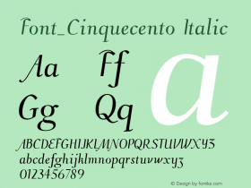 Font_Cinquecento