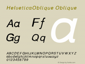 HelveticaOblique