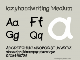 lazyhandwriting
