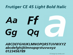 Frutiger CE 45 Light