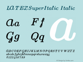 LATEXSuperItalic