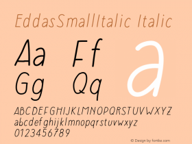 EddasSmallItalic