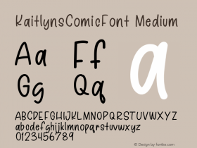 KaitlynsComicFont