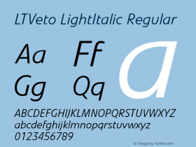 LTVeto LightItalic