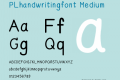 PLhandwritingfont