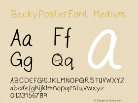 BeckyPosterFont