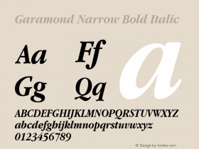 Garamond Narrow