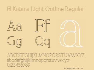 El Katana Light Outline
